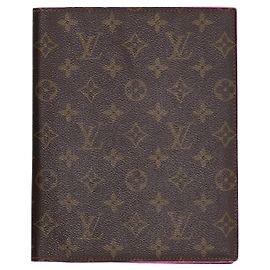 Louis Vuitton Monogram Folder Document Holder in Brown Coated Canvas Brown