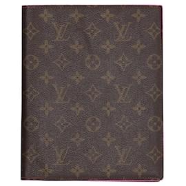 Louis Vuitton-Louis Vuitton Monogram Folder Document Holder in Brown Coated Canvas-Brown