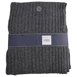 Polo Ralph Lauren-Chapéu e cachecol Polo Ralph Lauren em lã cinza-Cinza