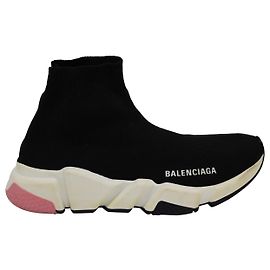Balenciaga Baskets Speed Sock en Polyester Tricoté Noir Noir