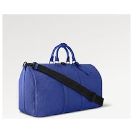 Louis Vuitton-Keepall Bandouliere 50 Azul-Azul