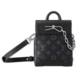 Louis Vuitton Steamer Nano Monogram Eclipse Cinza Cinza