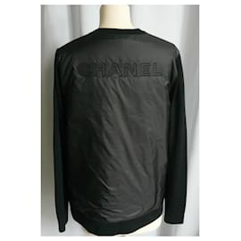 Chanel-CHANEL UNIFORM Black vest, new condition, stamped Chanel on the back TM-Black