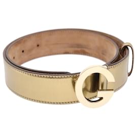 Gucci-GUCCI Cintura in Pelle 29.9""-33.1"" Autenticazione tono oro hk796-Altro