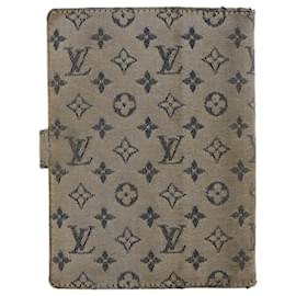 Louis Vuitton-LOUIS VUITTON Mini Agenda PM con monogramma, agenda giornaliera, copertina blu R20910 auth 49378-Blu