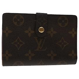 Louis Vuitton-LOUIS VUITTON Monogramm Porte Monnaie Billets Viennois Geldbörse M61663 Auth tb807-Monogramm