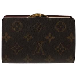 Louis Vuitton-LOUIS VUITTON Monogram Porte Monnaie Billets Viennois Wallet M61663 CT d'authentification807-Monogramme