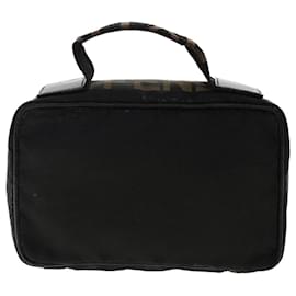 Fendi-FENDI Hand Bag Nylon Black Auth fm2555-Black