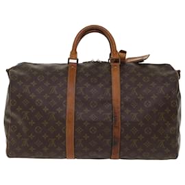 Louis Vuitton-Louis Vuitton Monogram Keepall Bandouliere 50 Boston Bag M.41416 LV Auth bs7041-Monogramm