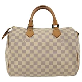 Louis Vuitton-Louis Vuitton Damier Azur Speedy 30 Hand Bag N41533 Auth LV 49232-Autre
