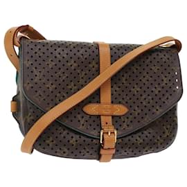 Louis Vuitton-LOUIS VUITTON Monogramme Perfo Saumur 30 Sac à bandoulière M93998 Auth LV 49620A-Monogramme