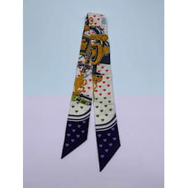 Hermès-Multicolor Silk Hermes Scarf-Multiple colors