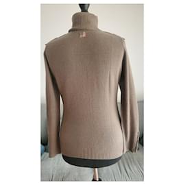 Burberry-Pull Burberry T L-Gris