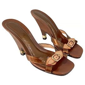 Louis Vuitton Sunbath sandals light brown leather Light brown