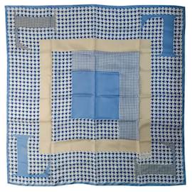 Sciarpa di seta blu Lanvin Blu