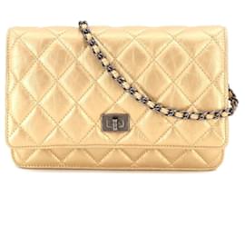 Chanel-Chanel Wallet on Chain-Golden