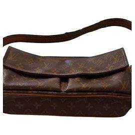 Louis Vuitton Bolsa de couro Viva Cité Marrom