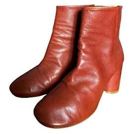 Maison Martin Margiela-Maison Martin Margiela leather ankle boots-Coral