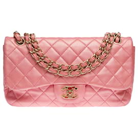 Chanel-Sac Chanel Timeless/Classic in Pink Leather - 101323-Pink