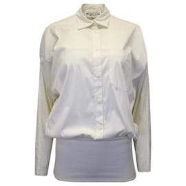 Michael Kors-Camisa Michael Kors com botões em algodão branco-Branco,Cru