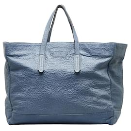 Gucci-Leather Tote Bag 308837-Blue