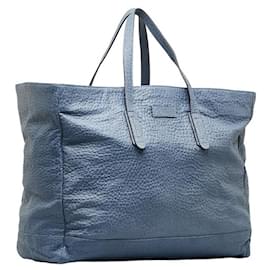 Gucci-Leather Tote Bag 308837-Blue