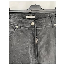 Autre Marque-SAKS POTTS  Trousers T.0-5 2 leather-Black