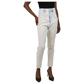 Isabel Marant-Cream bleached panel jeans - size FR 34-Cream