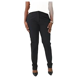 Prada-Black tailored straight-leg trousers - size IT 46-Black