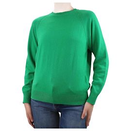 Barrie Grüner Pullover mit Rundhalsausschnitt – Größe S Grün
