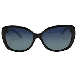 Tiffany & Co-TIFFANY & CO. TF4106BF Cat-Eye-Sonnenbrille mit Farbverlauf aus schwarzem Kunststoff-Schwarz