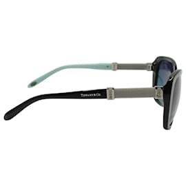 Tiffany & Co-TIFFANY & CO. TF4106BF Cat-Eye-Sonnenbrille mit Farbverlauf aus schwarzem Kunststoff-Schwarz