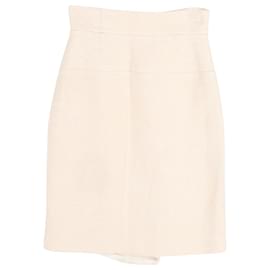 Chanel-Chanel Mini Skirt in Beige Silk-Beige