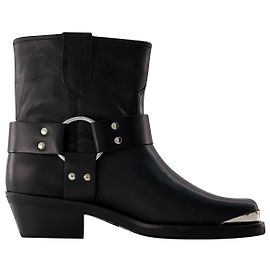 Botas Mid Ryder - Anine Bing - Cuero - Negro Negro