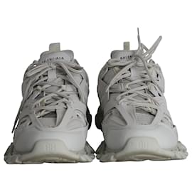 Balenciaga-Balenciaga Track Sneakers in White Polyurethane-White