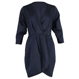 Minivestido envolvente Marc Jacobs em algodão azul marinho Azul Azul marinho