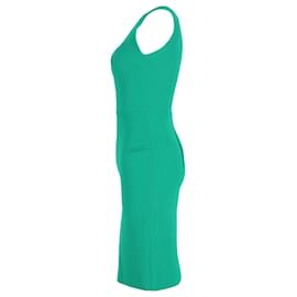 Roland Mouret-Roland Mouret Sesia Crepe Sheath Dress in Green Wool-Green