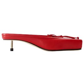 Ballet Low Mules - Jacquemus - Leather - Red Red