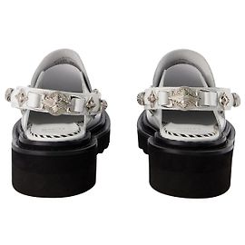 AJ1239 Pantoletten - Toga Pulla - Weiß - Leder Weiß