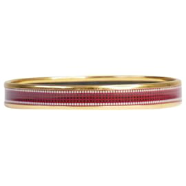 Hermès Bracciale rigido stampato rosso Rosso