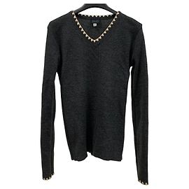Pull D&G gris foncé en laine Gris anthracite