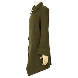 Yohji Yamamoto-Yohji Yamamoto coat-Khaki