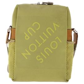 Louis Vuitton-LOUIS VUITTON Damier Geant Weatherly Shoulder Bag Yellow M80636 LV Auth bs6902-Yellow
