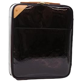 Louis Vuitton-LOUIS VUITTON Monogram Vernis Pegas 45 Suitcase Rouge Favist M91277 auth 49624-Other