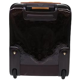 Louis Vuitton-LOUIS VUITTON Monogram Vernis Pegas 45 Suitcase Rouge Favist M91277 auth 49624-Other