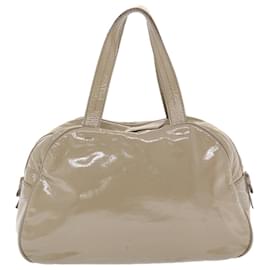 Saint Laurent-SAINT LAURENT Shoulder Bag Patent leather Gray 220177 Auth bs7159-Grey