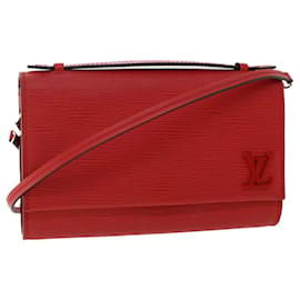 Louis Vuitton-Bolsa de ombro LOUIS VUITTON Epi Clerry Vermelho M54538 Autenticação de LV 49748NO-Vermelho