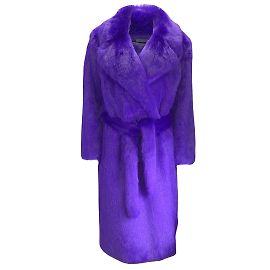 Ralph Lauren Collection Coleção Ralph Lauren Casaco roxo Danielson com cinto de pele sintética Roxo