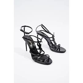 Saint Laurent-Saint Laurent Cassandra 95 PATENT BLACK EU 37.5 / UK 4.5-Black