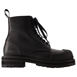 Dada Combat Ankle Boots - Marni - Leather - Black Black
